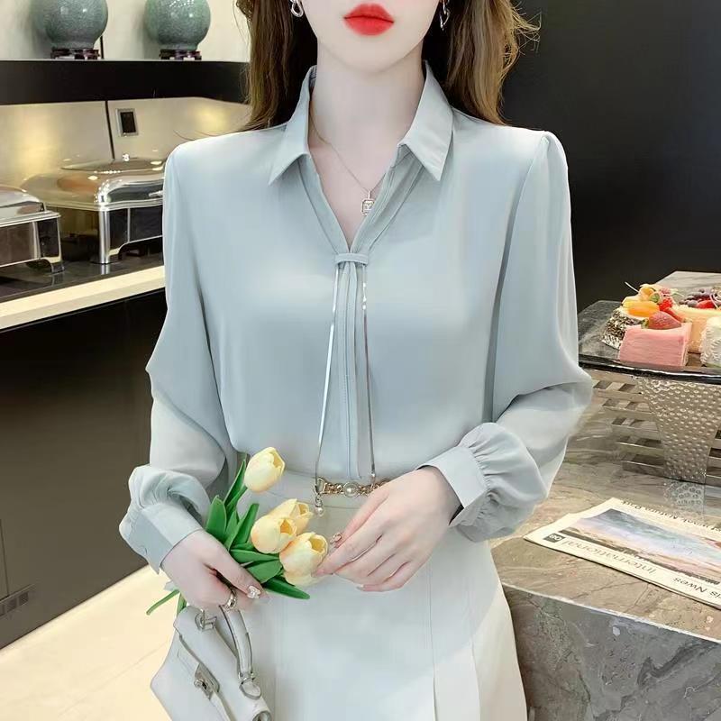 New Stylish Chiffon Blouse For Women Korean Style - Image 2