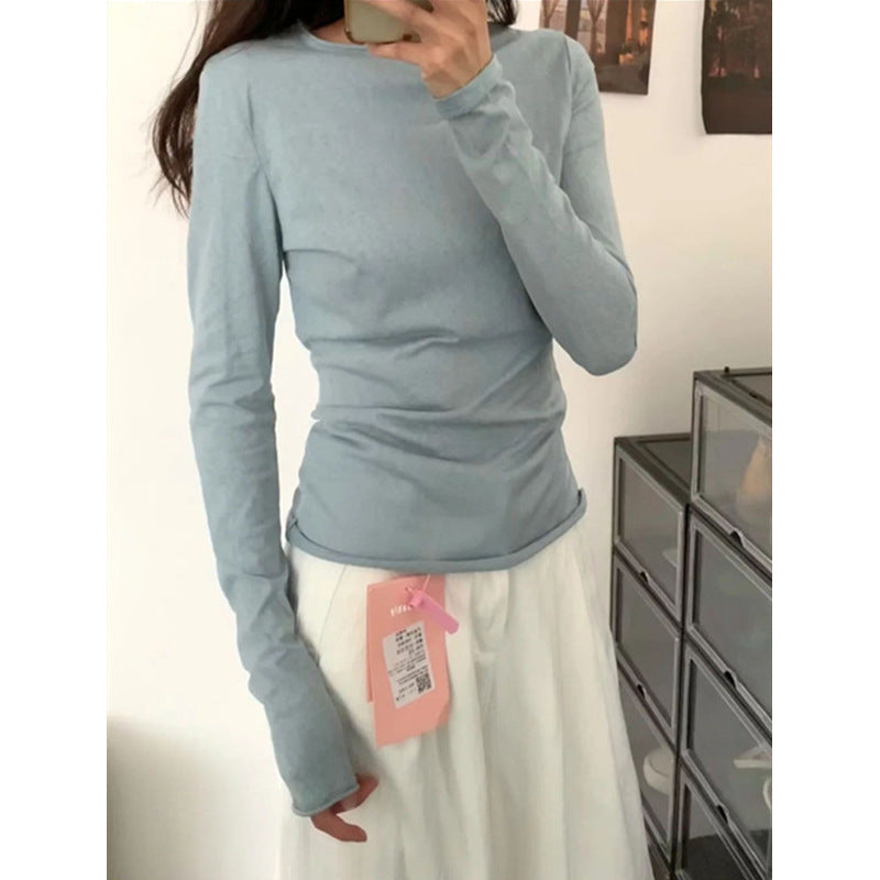 Inner Basic Style Laid-back Long Sleeve T-shirt - Image 10