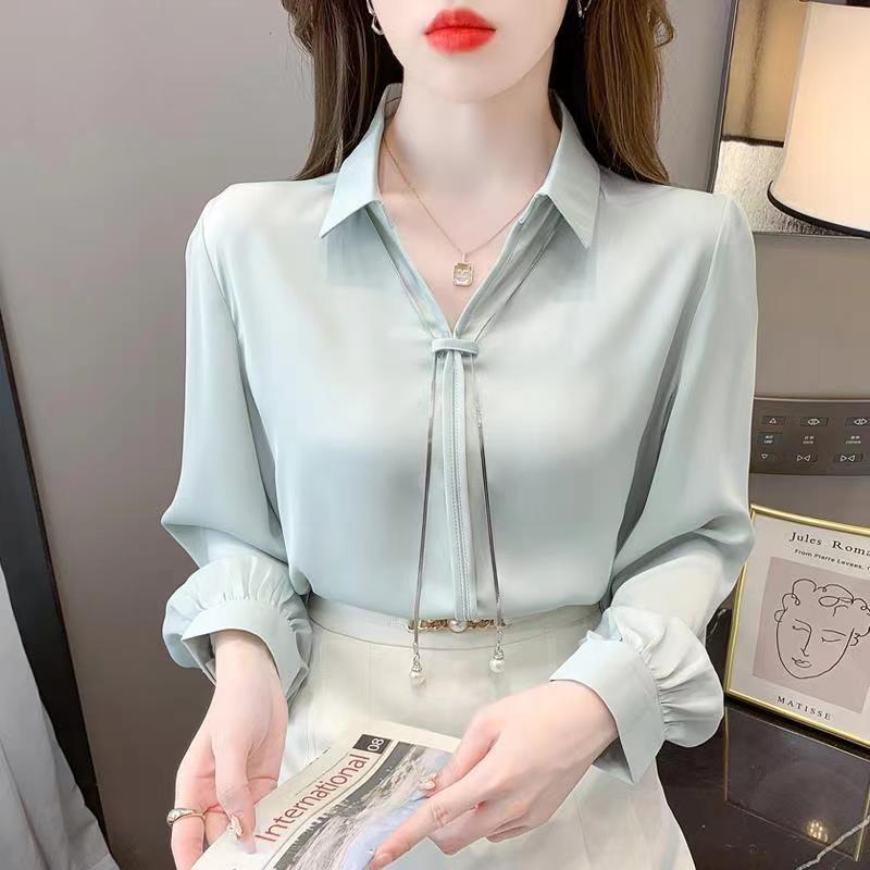 New Stylish Chiffon Blouse For Women Korean Style - Image 7