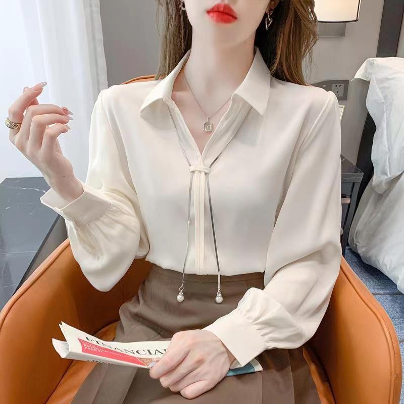 New Stylish Chiffon Blouse For Women Korean Style - Image 4