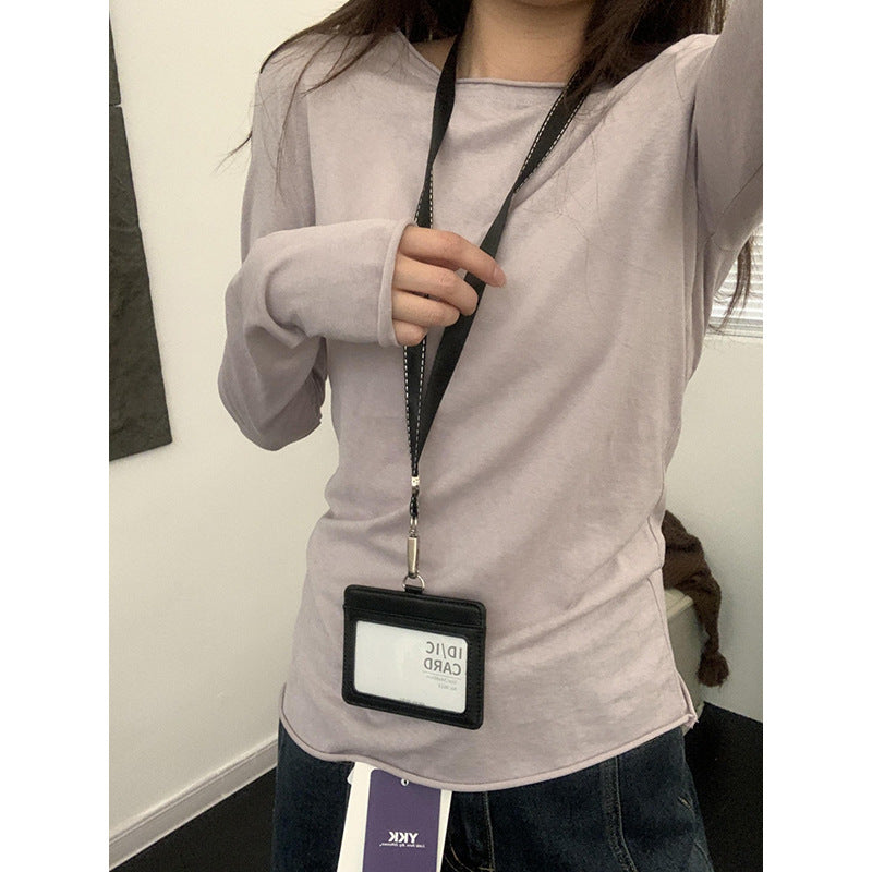 Inner Basic Style Laid-back Long Sleeve T-shirt - Image 8