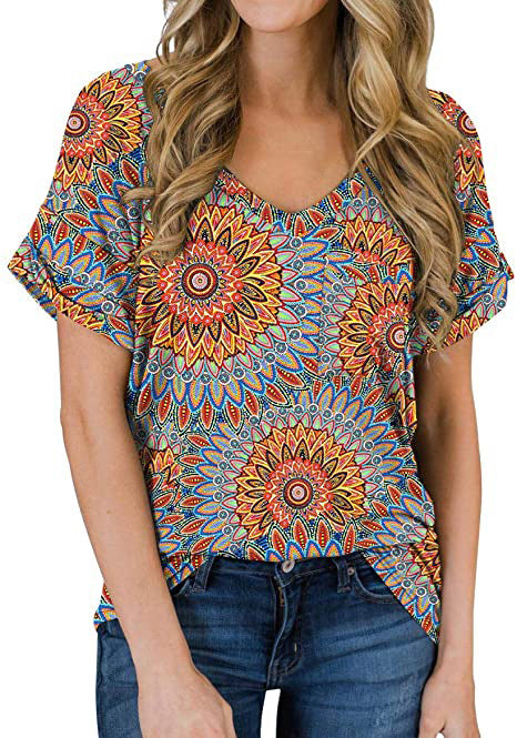 Women's V Neck Pocket Tee Roll - Image 18