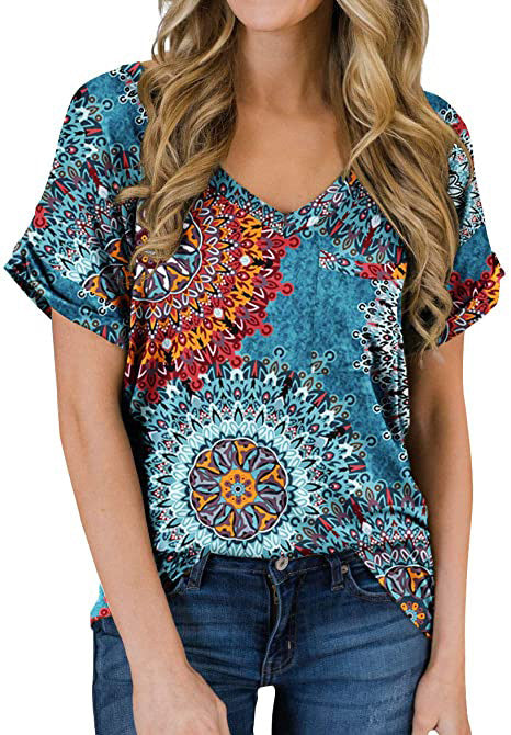 Women's V Neck Pocket Tee Roll - Image 19