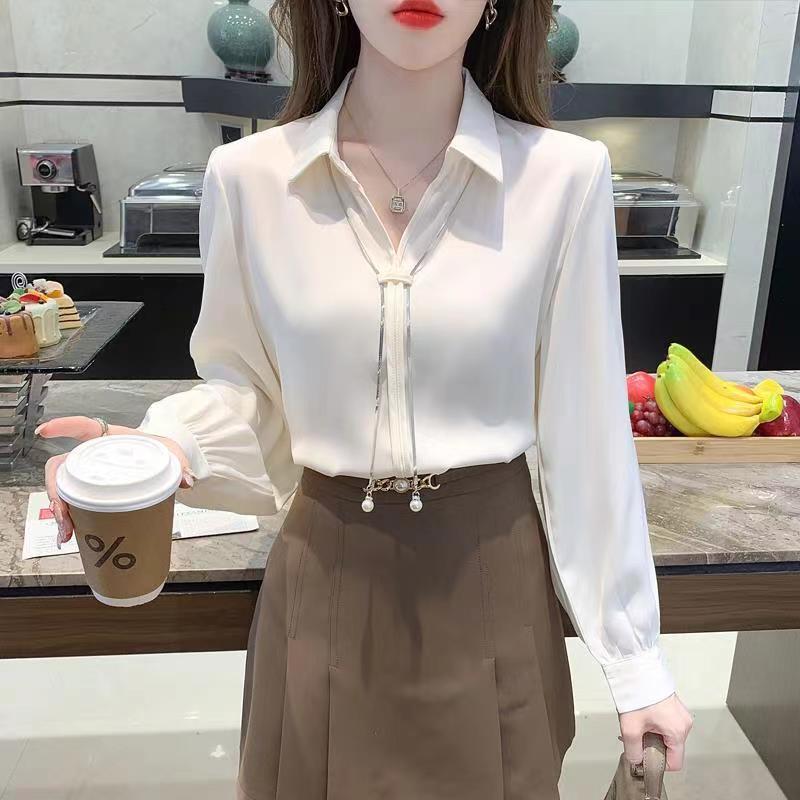 New Stylish Chiffon Blouse For Women Korean Style - Image 6